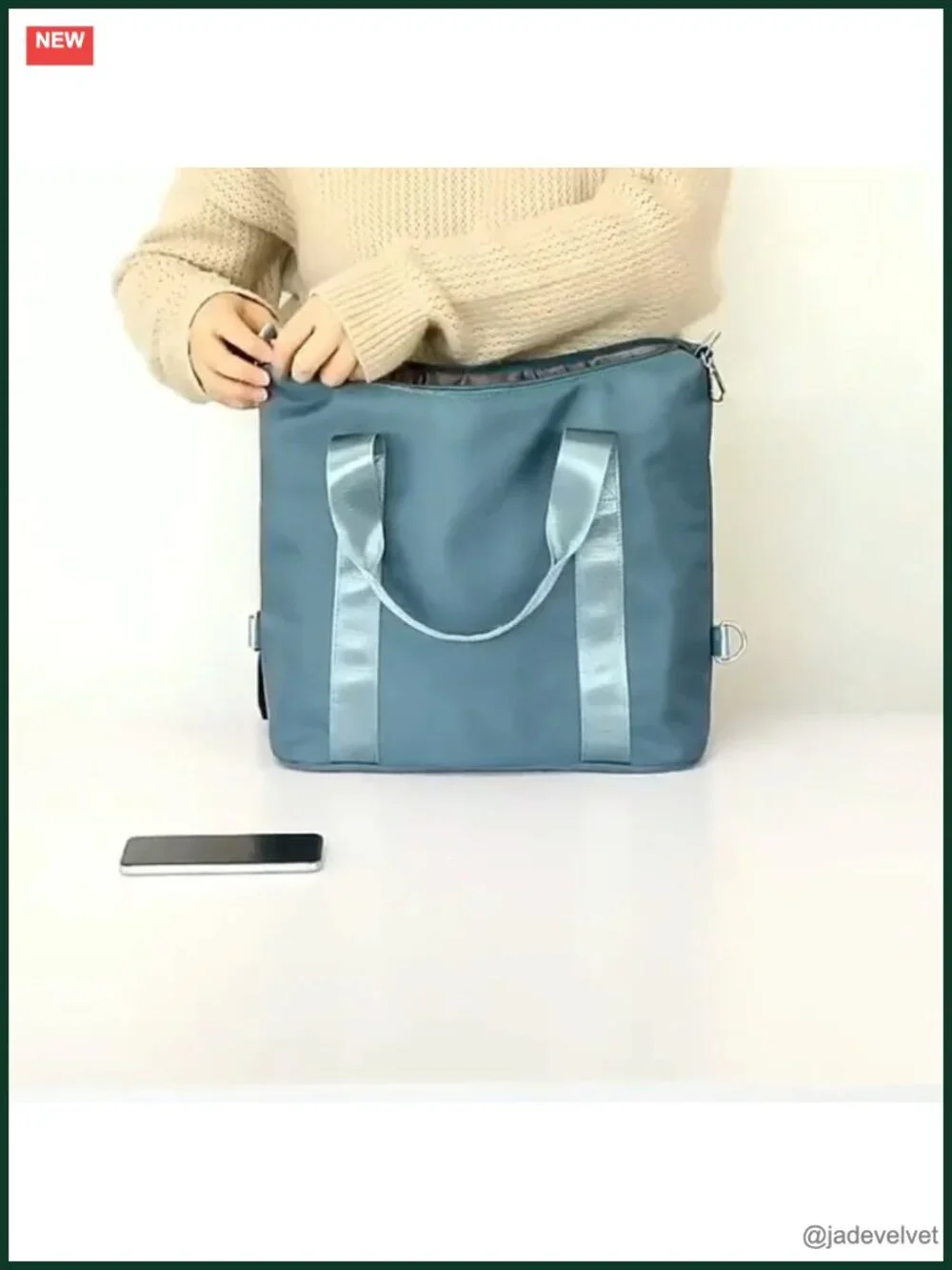 Nylon Crossbody Satchel Tote Waterproof Messenger 7 Pockets Shoulder Bag